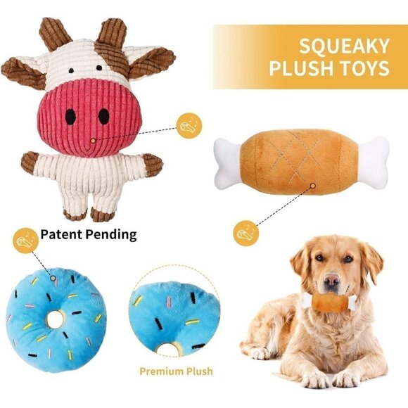 Toozey Puppy Toys for Small Dogs, 7 Pack Small Dog Squeaky, Chew, Rope Toys - Picture 2 of 9